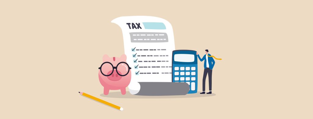 Income tax filing, calculate revenue and filling tax form, exper